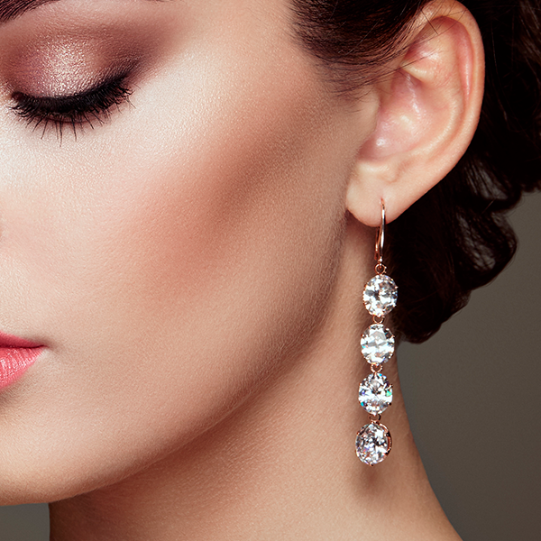 Diamond Drop Earrings
